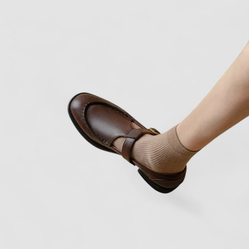Cecelia | Klassiska Chunky Mary Jane Remskor