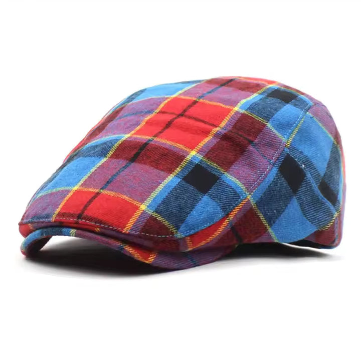 Oliver | Klassisk Rutig Tartan Flat Cap