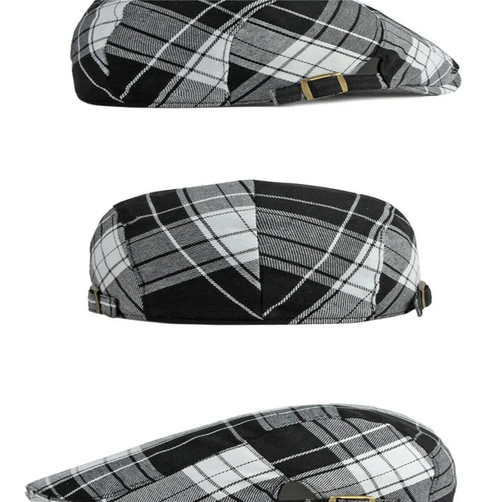 Orion | Klassisk Rutigt Flat Cap