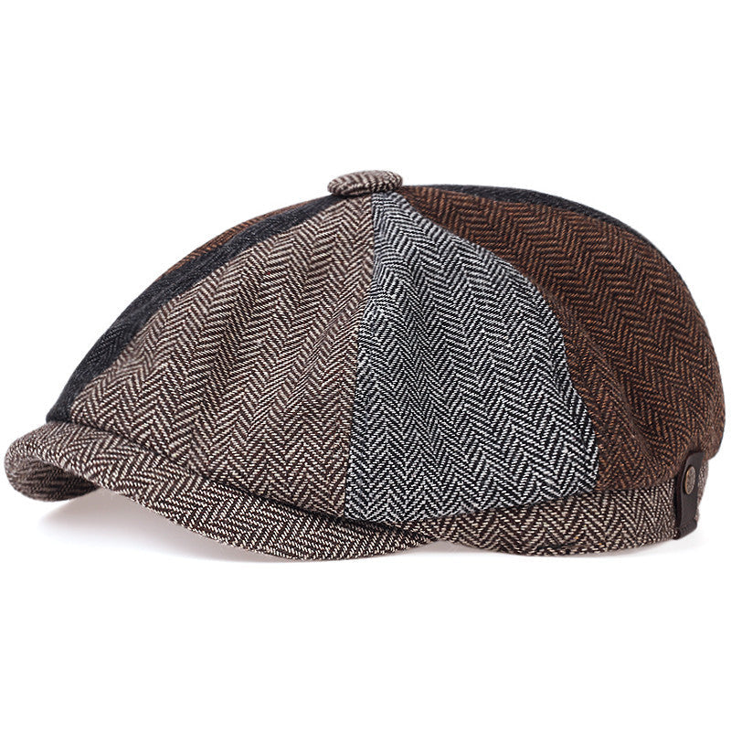 George | Klassisk Texturerad Flat Cap