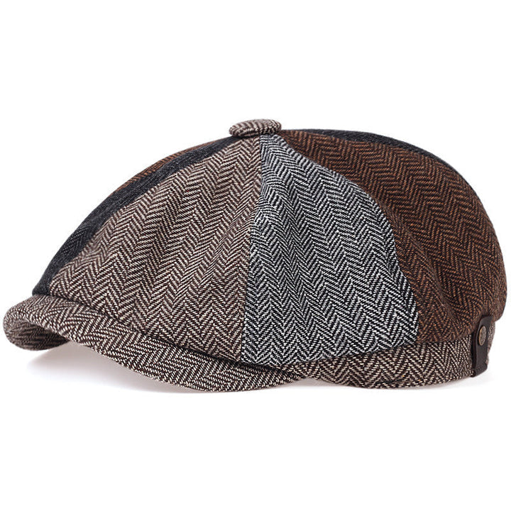 George | Klassisk Texturerad Flat Cap