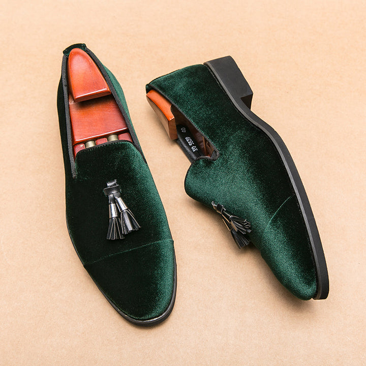 Sandro | Klassiska Sammetstassel Loafers