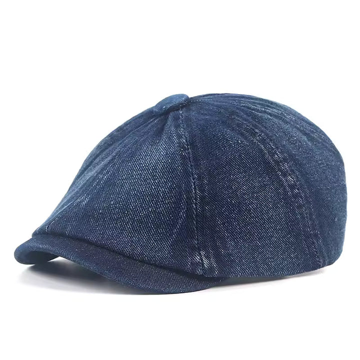 James | Klassisk Denim Flat Cap