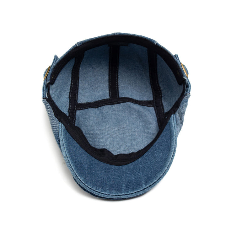 Cillian | Klassisk Stonewash Flat Cap