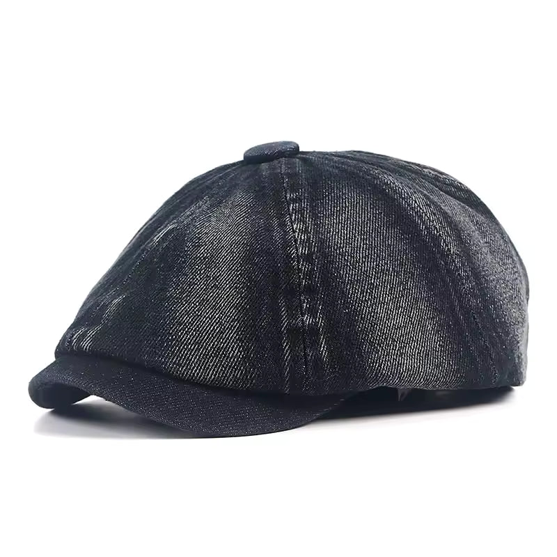 James | Klassisk Denim Flat Cap