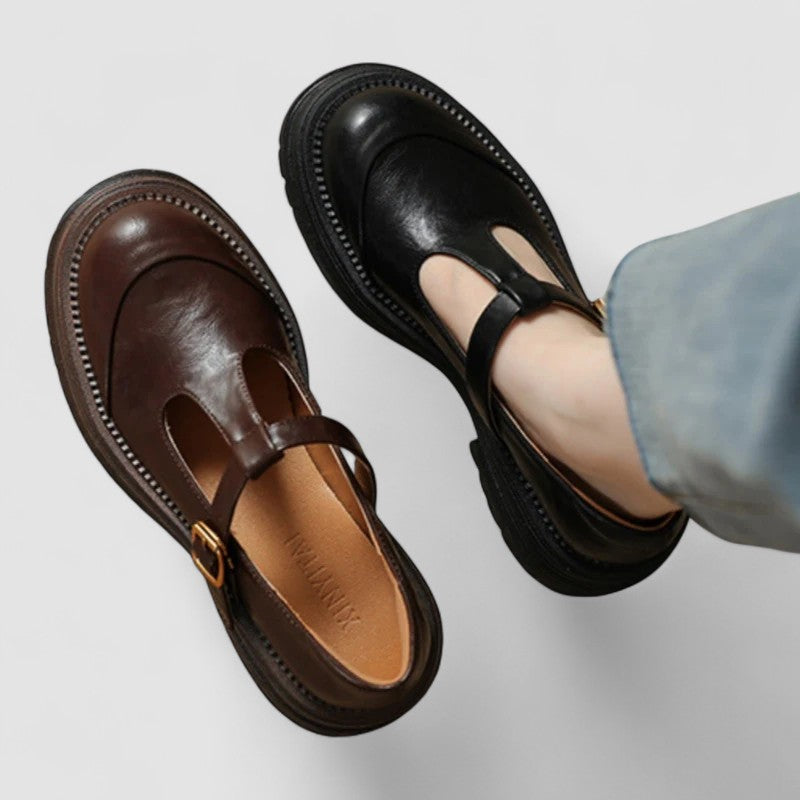 Beth | Klassiska Chunky T-Bar Mary Jane Skor