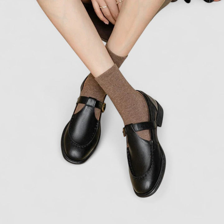 Cecelia | Klassiska Chunky Mary Jane Remskor