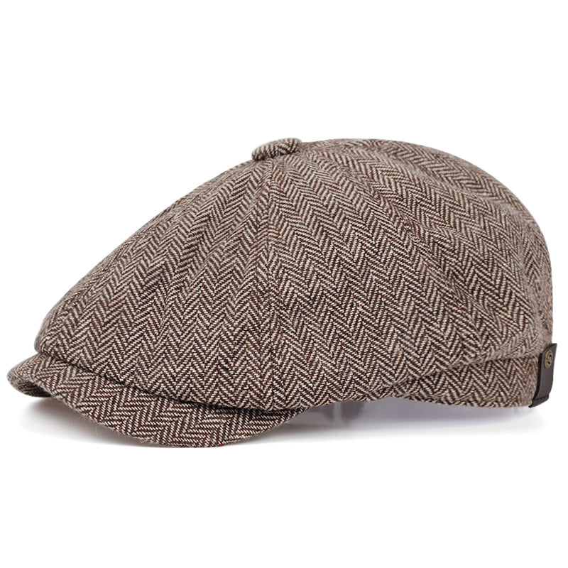 George | Klassisk Texturerad Flat Cap