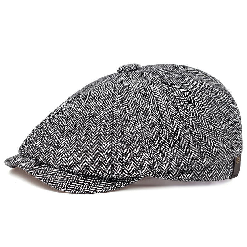 George | Klassisk Texturerad Flat Cap