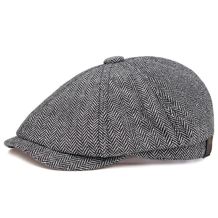 George | Klassisk Texturerad Flat Cap