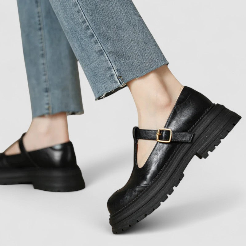 Beth | Klassiska Chunky T-Bar Mary Jane Skor