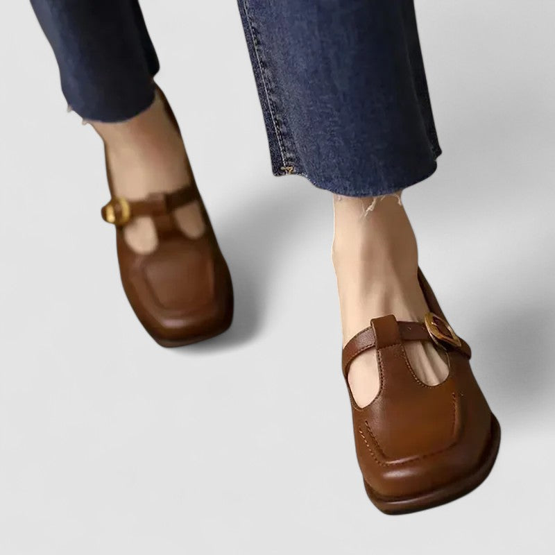Elizabeth | Klassiska Spänne Mary Jane Loafers