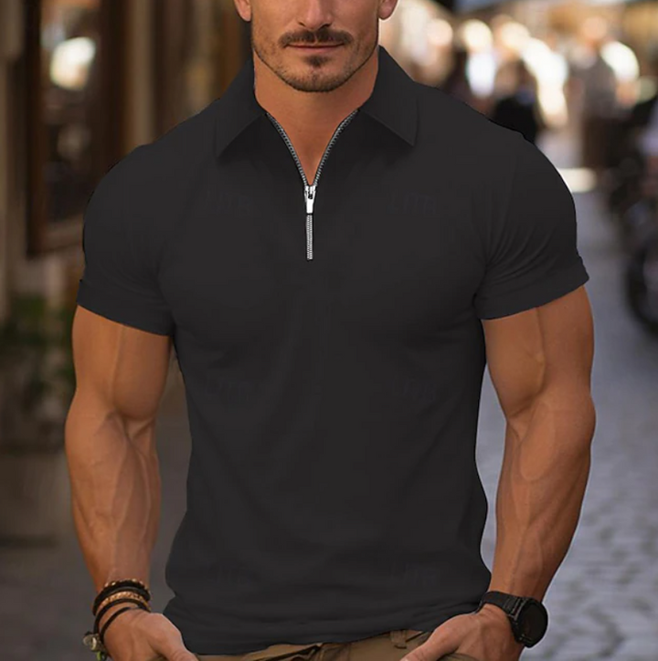 Lewis | Klassisk Quarter Zip Krage Skjorta