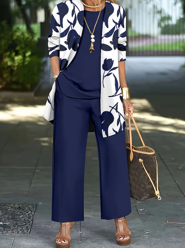 Scarlett | Elegant Blomster 3-delat Set