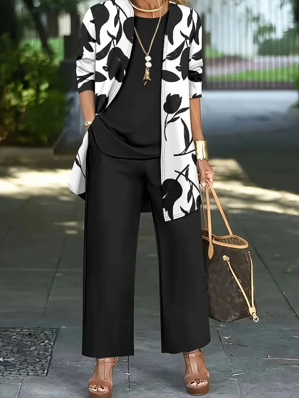 Scarlett | Elegant Blomster 3-delat Set