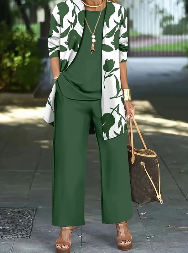 Scarlett | Elegant Blomster 3-delat Set