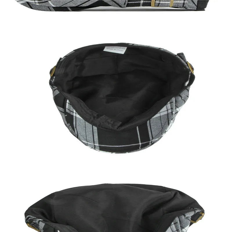 Orion | Klassisk Rutigt Flat Cap