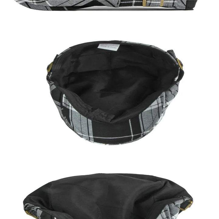 Orion | Klassisk Rutigt Flat Cap