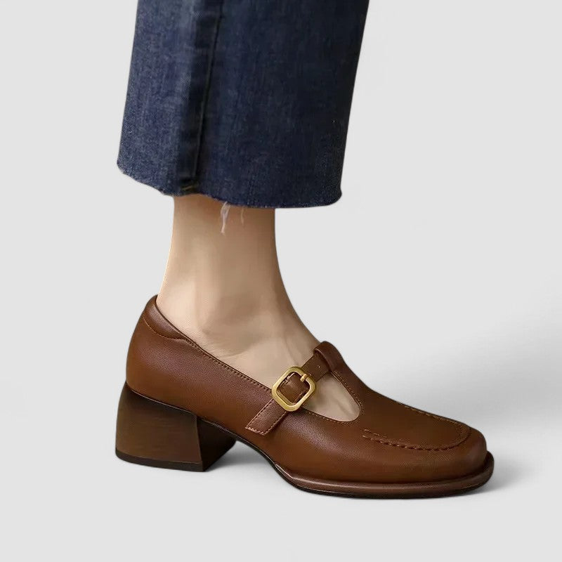 Elizabeth | Klassiska Spänne Mary Jane Loafers