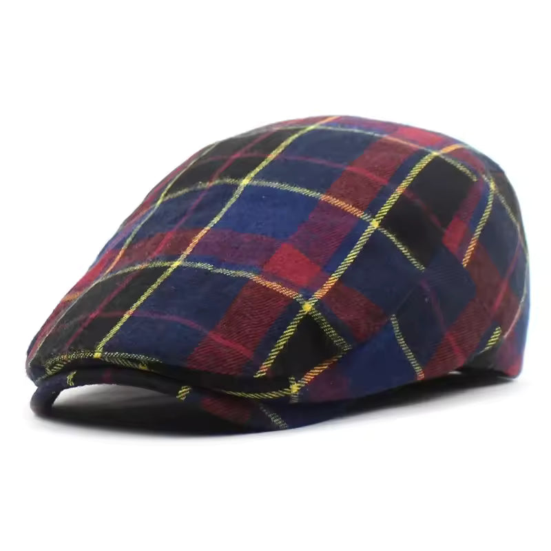 Oliver | Klassisk Rutig Tartan Flat Cap
