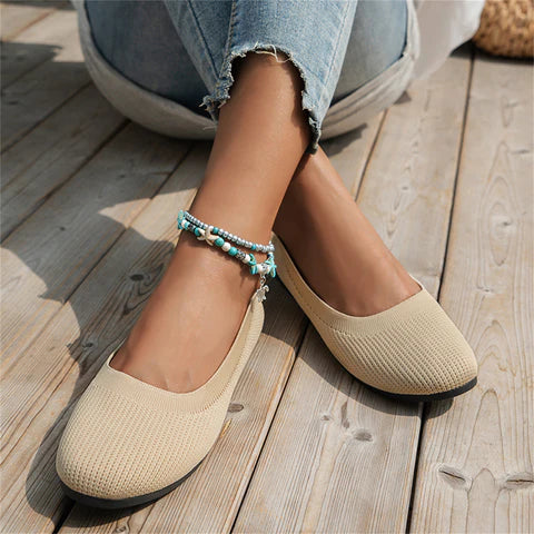 Lina | Klassiska Vävda Slip-On Lågskor