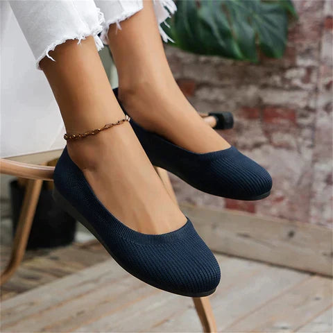 Lina | Klassiska Vävda Slip-On Lågskor
