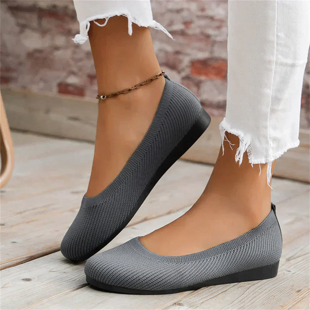 Lina | Klassiska Vävda Slip-On Lågskor
