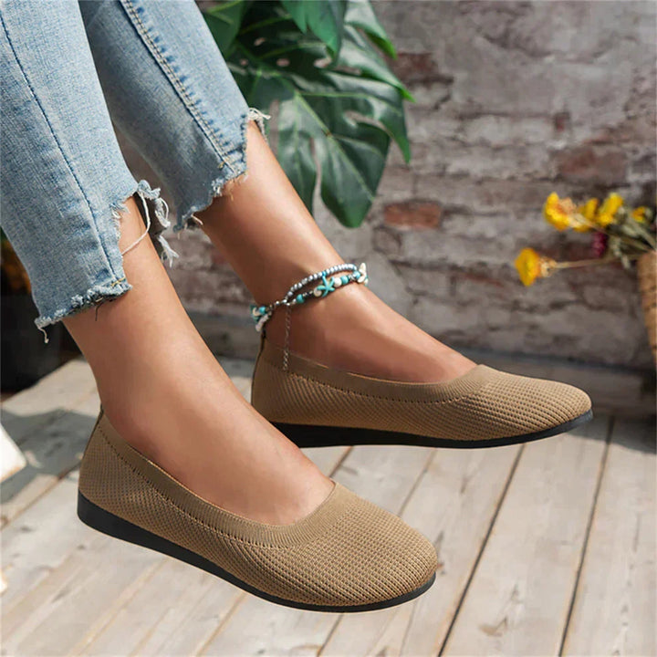 Lina | Klassiska Vävda Slip-On Lågskor