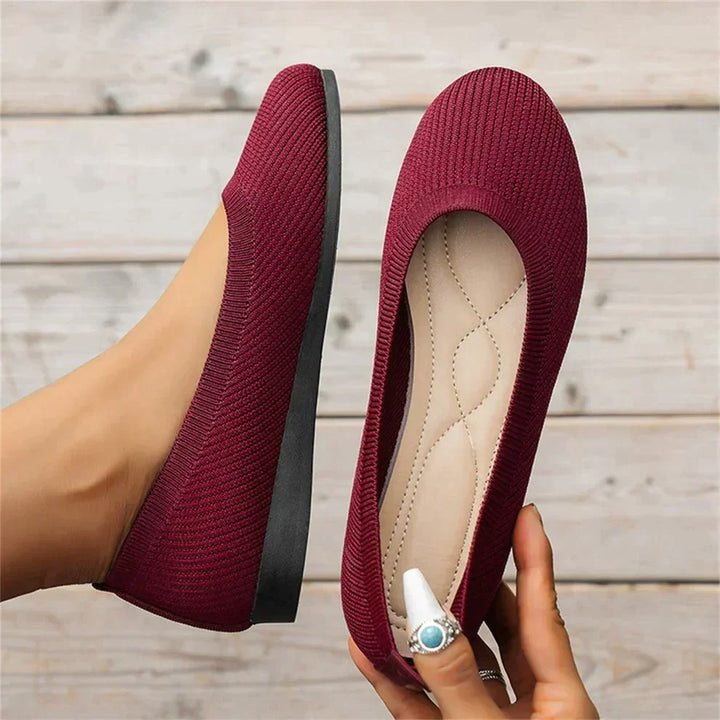 Lina | Klassiska Vävda Slip-On Lågskor