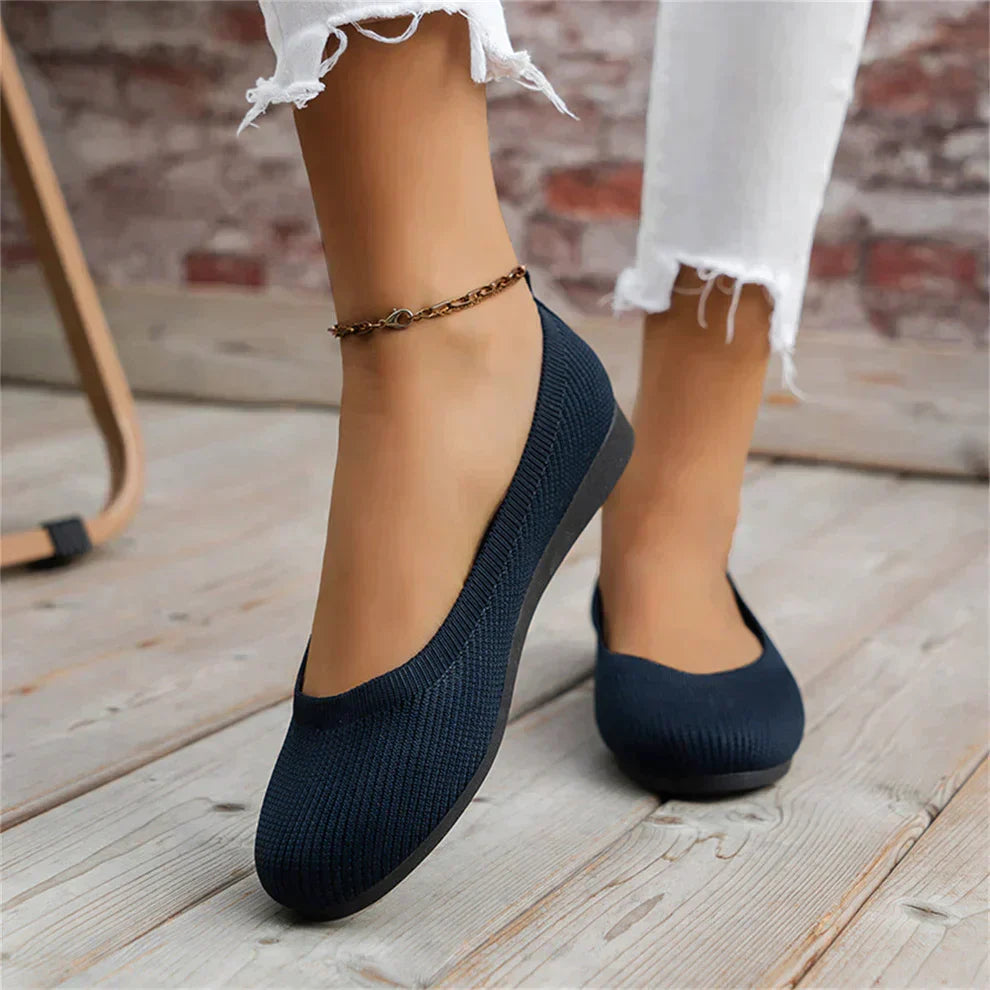 Lina | Klassiska Vävda Slip-On Lågskor