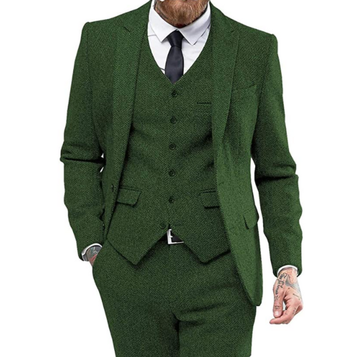 Winston | Herringbone Tre-delad Kostym