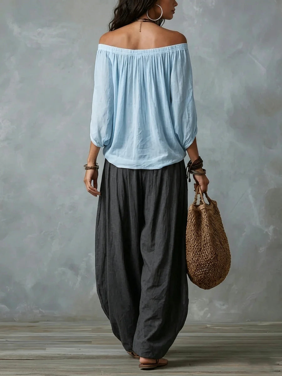 Giselle | Avslappnad Off-Shoulder Set