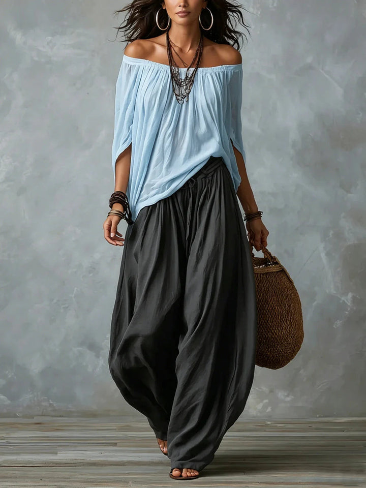 Giselle | Avslappnad Off-Shoulder Set