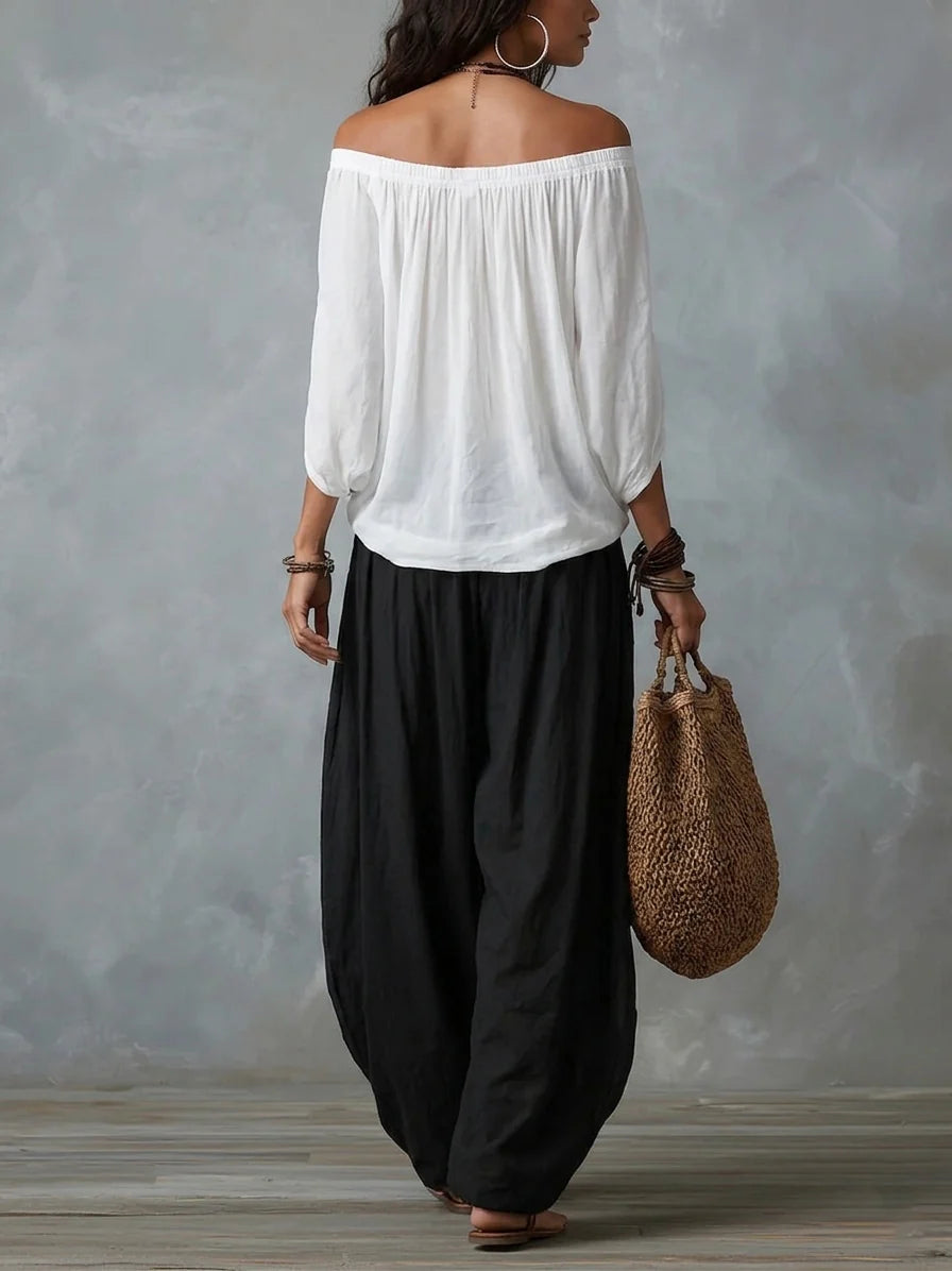 Giselle | Avslappnad Off-Shoulder Set