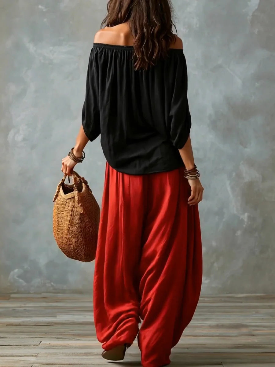 Giselle | Avslappnad Off-Shoulder Set