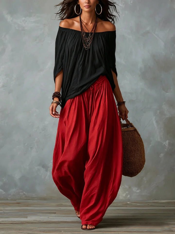 Giselle | Avslappnad Off-Shoulder Set