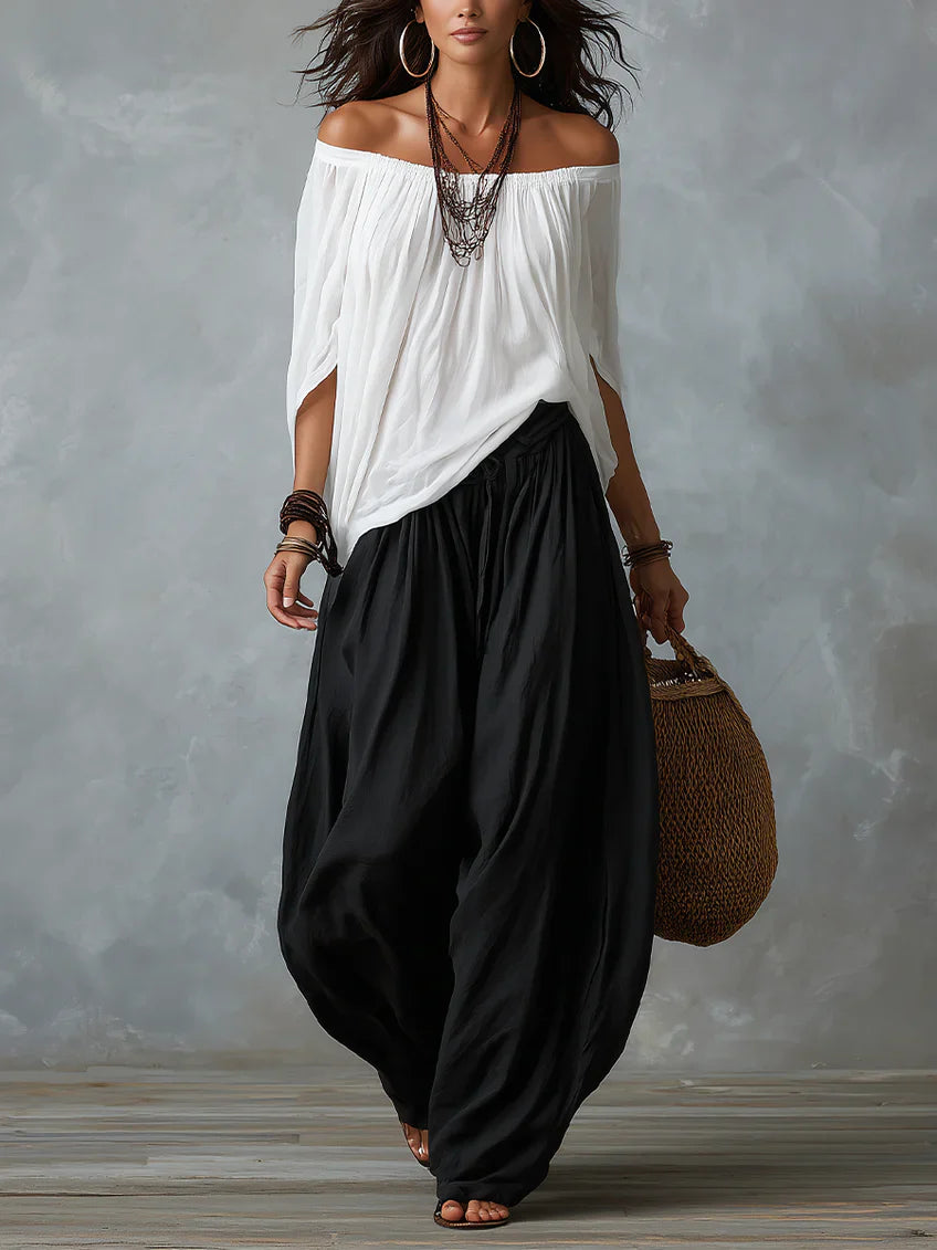 Giselle | Avslappnad Off-Shoulder Set