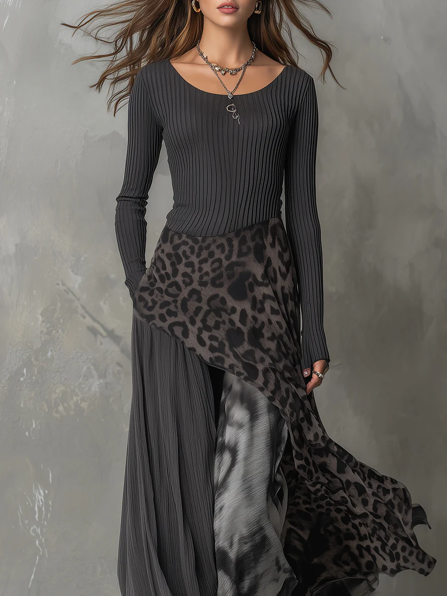 Francesca | Elegant Slim Fit Maxi Klänning