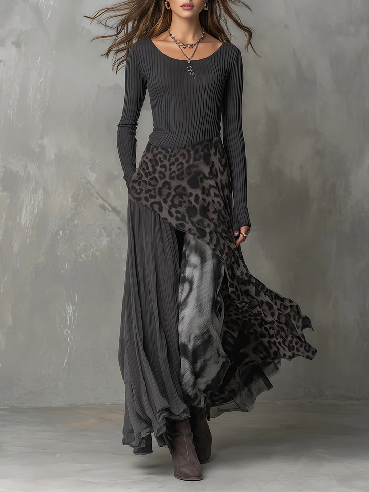 Francesca | Elegant Slim Fit Maxi Klänning