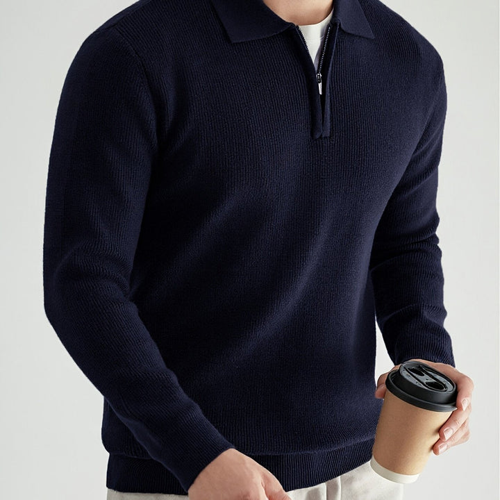Douglas | Kortdraget Polo Jumper