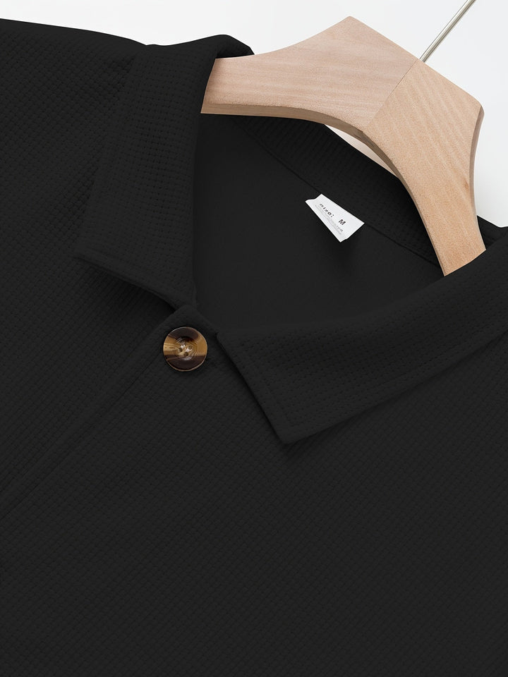 Clifford | Texturerad Knapp-Up Overskjorta