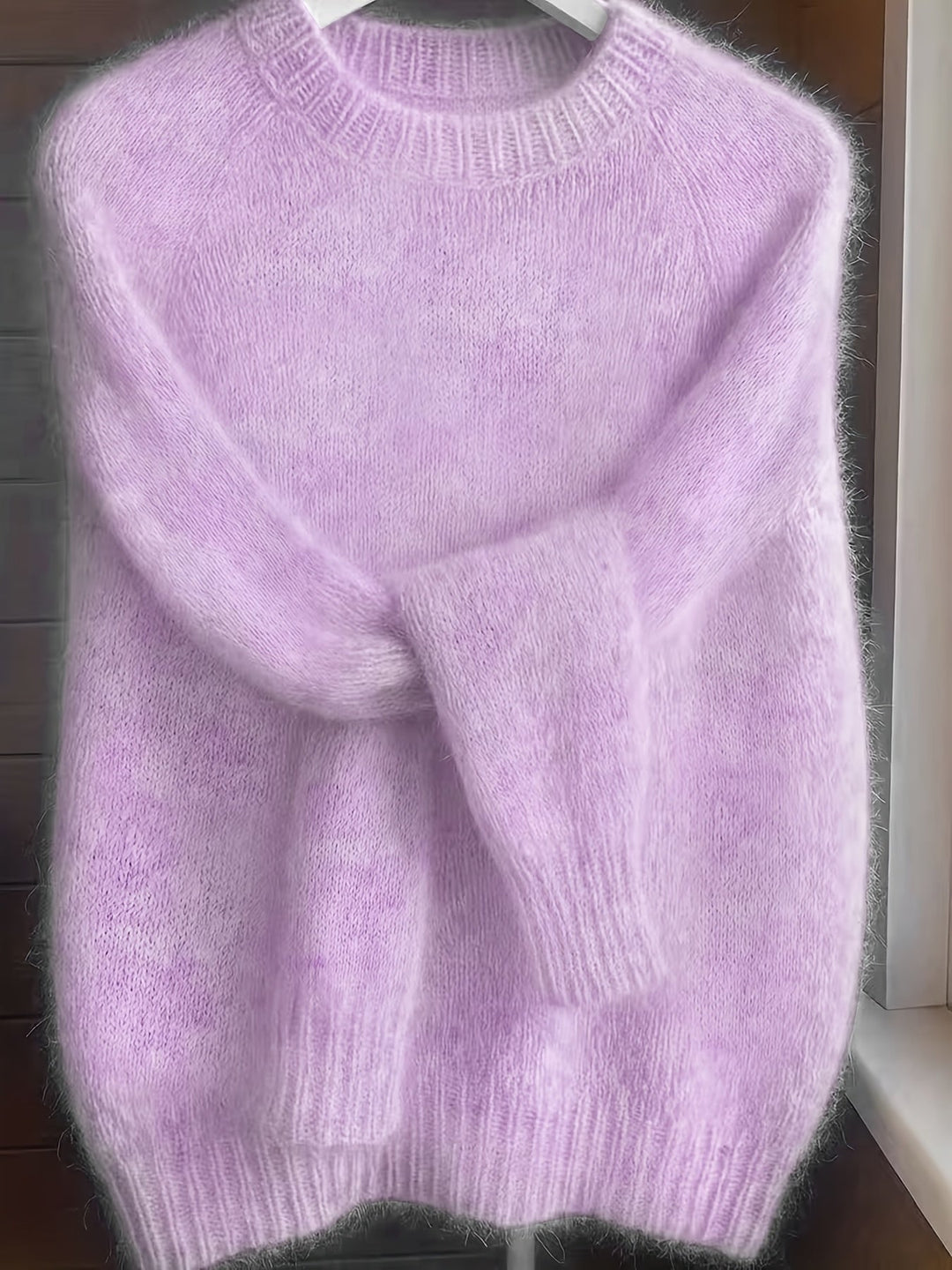 Juliana | Mjuktexturerad Rundhalsad Tröja