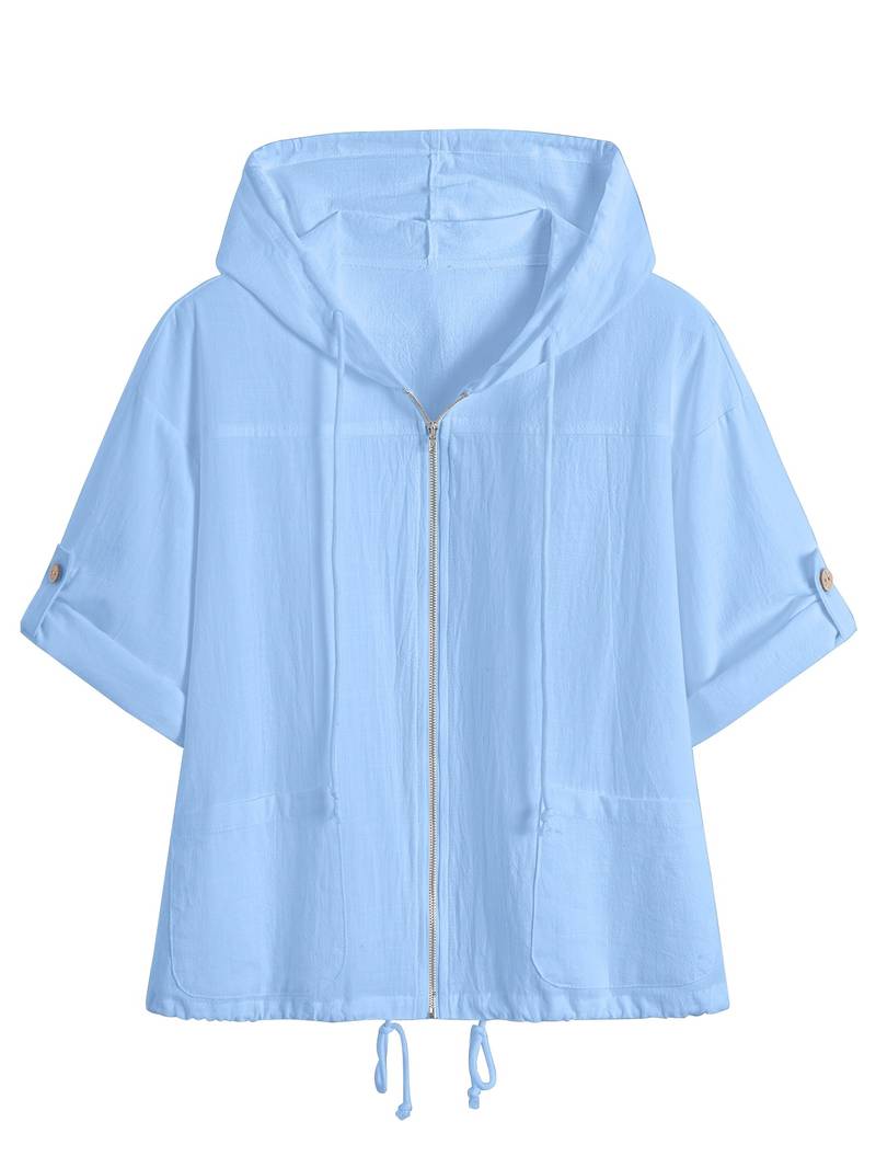 Alice | Klassisk kortärmad hoodie