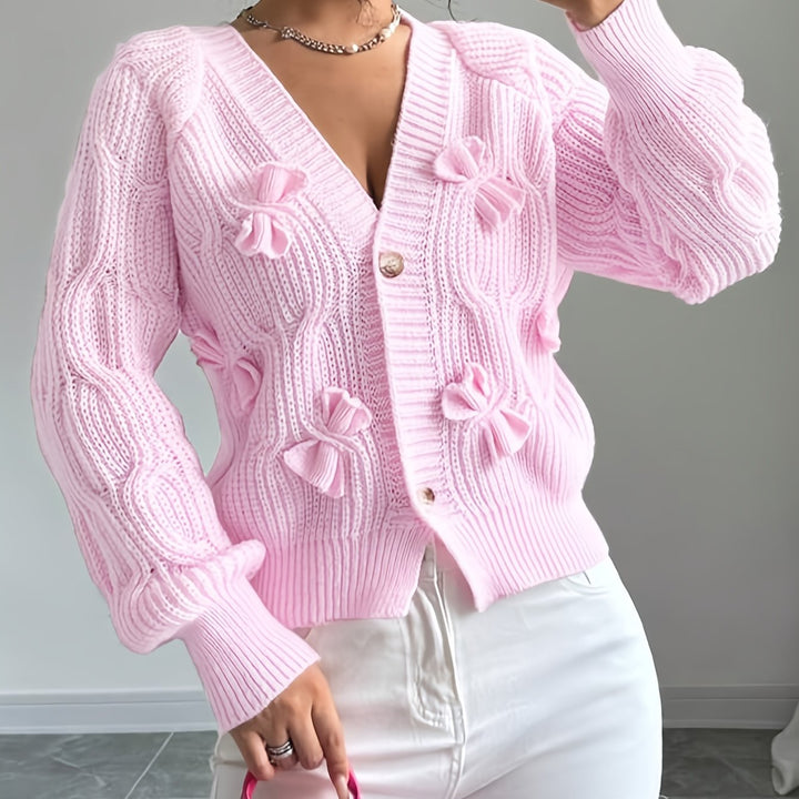 Primula | Mjuk Cardigan med Båge