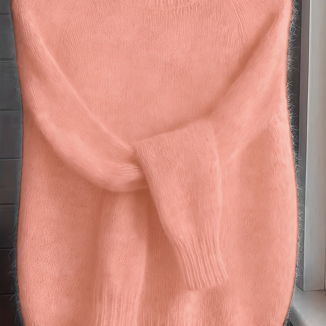 Juliana | Mjuktexturerad Rundhalsad Tröja