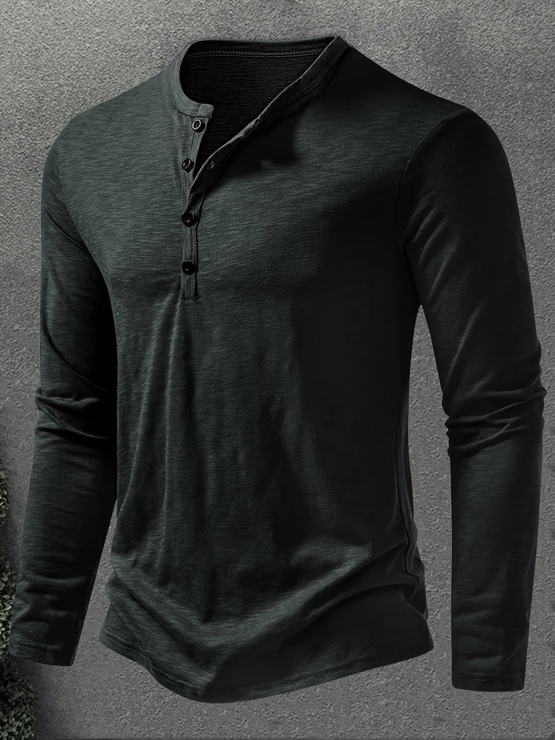 Rhys | Knapplångärmad Henley