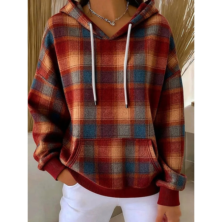 Annette | Mysig Rutig Hoodie