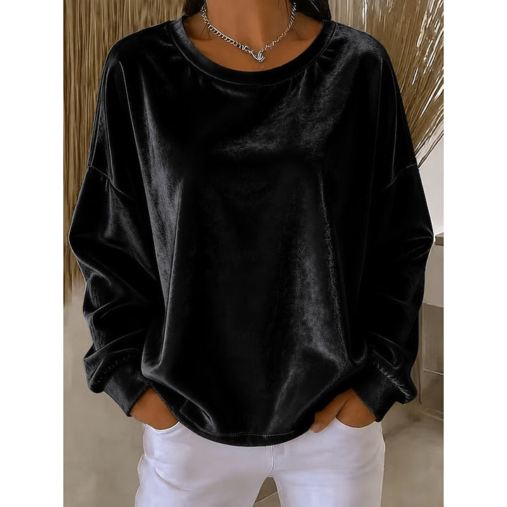 Blythe | Avslappnad Crew-Neck Topp