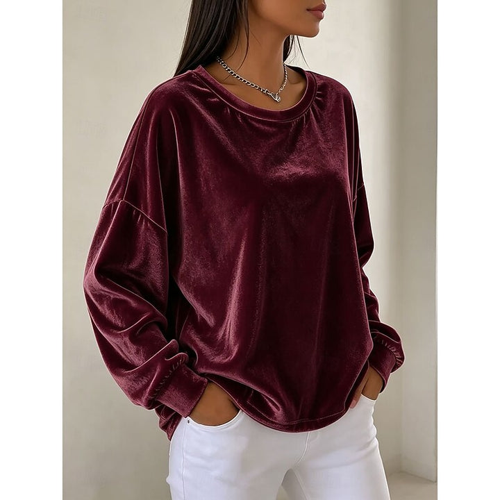 Blythe | Avslappnad Crew-Neck Topp
