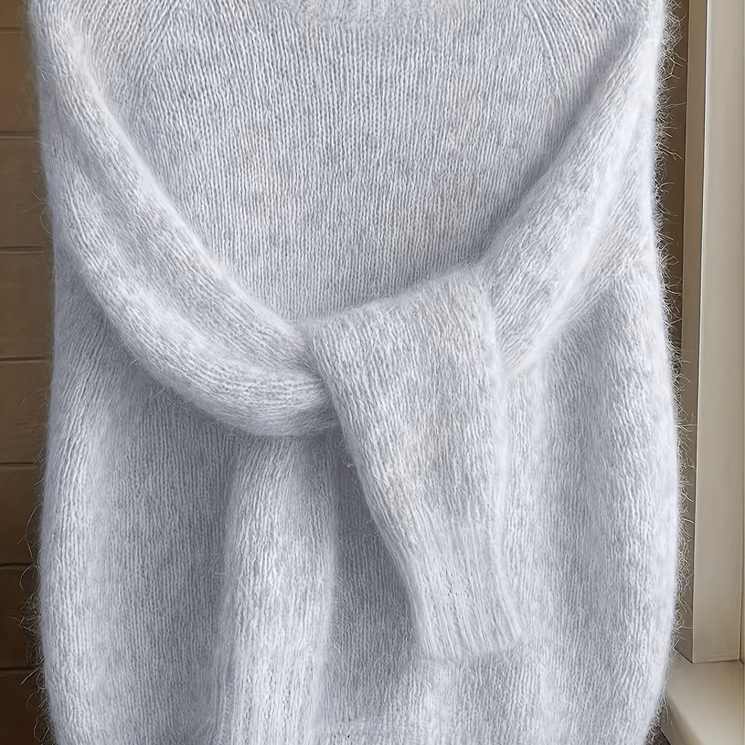 Juliana | Mjuktexturerad Rundhalsad Tröja